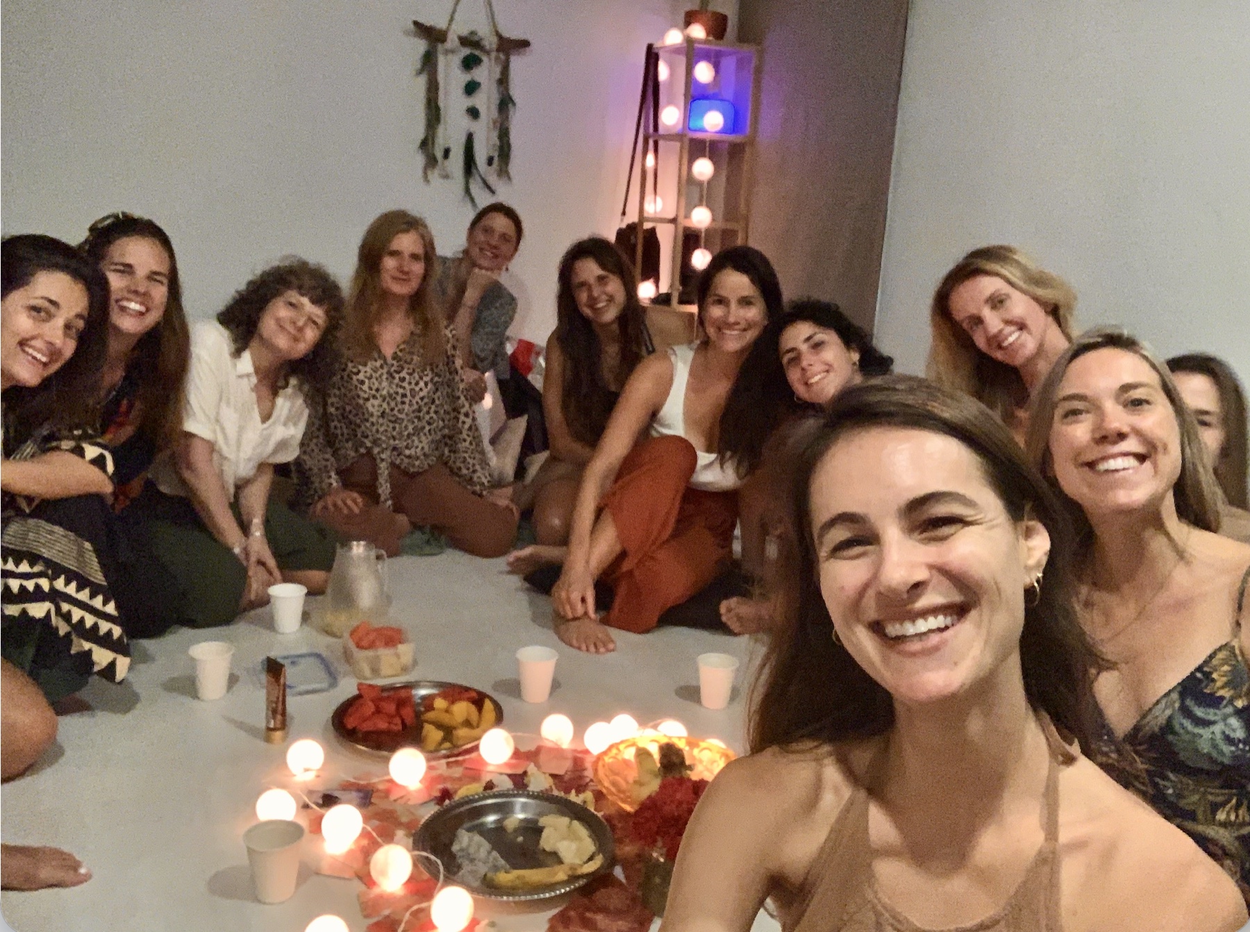 Women's circle selfie